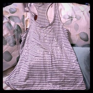 Aeropostale sequins Y back tank